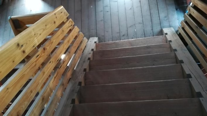 Valtti wood oil schody Rozhľadňa Vladimíra Meníška