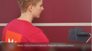 Magnetická a tabuľová stena v detskej izbe