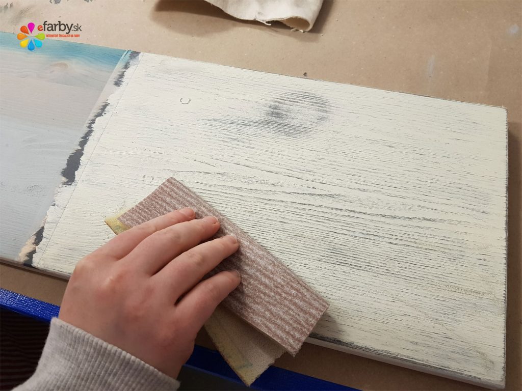 Patina brúsnym papierom